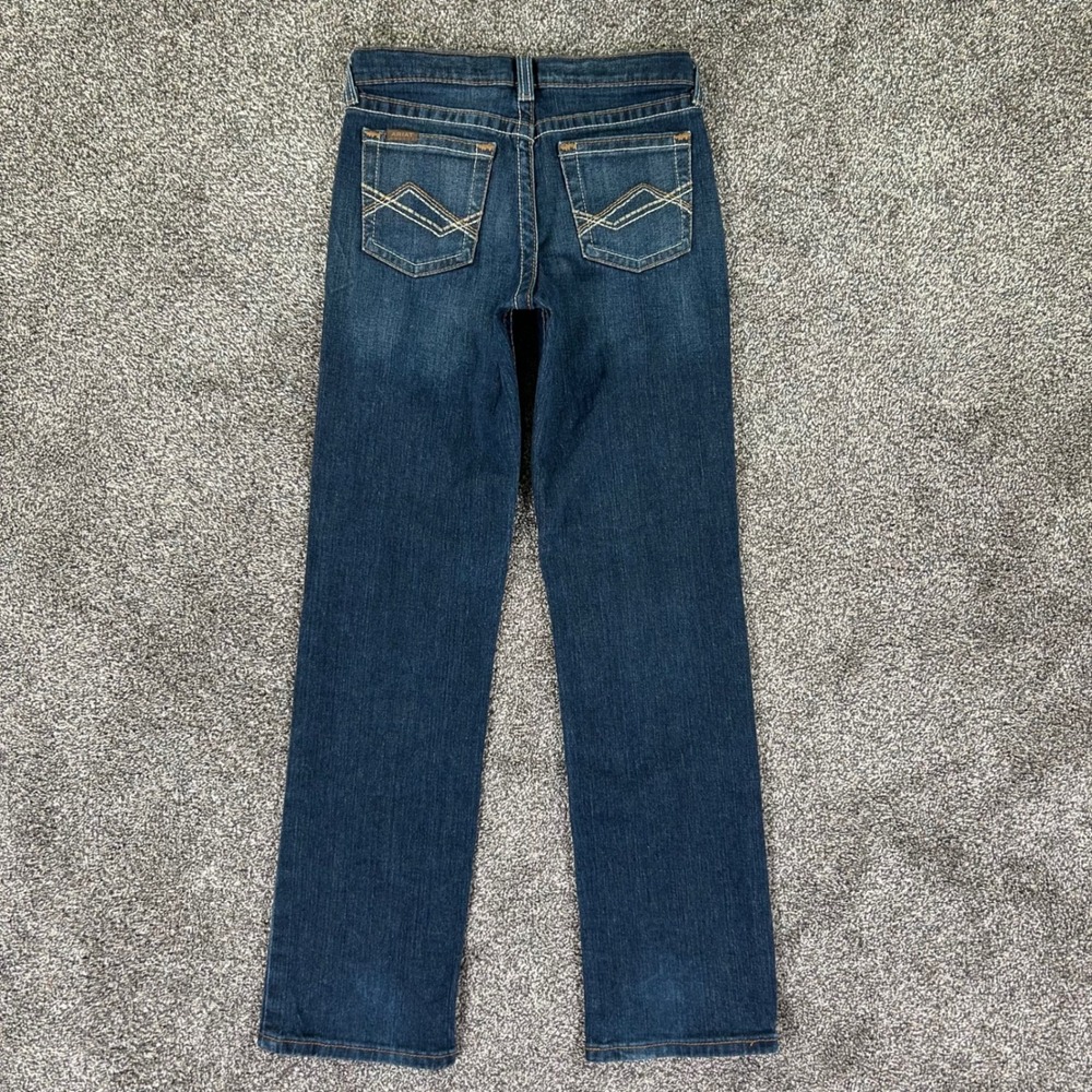 Ariat B5 Waco Slim Straight Leg Jeans Womens 16 Dark‎ Wash Denim Pants 10048253 - Picture 2 of 15